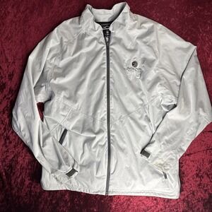 Sun Mountain Mens XXL White Zip Up Golf Jacket Waterproof Activewear Warm